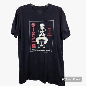 Naruto Mens Ichiraku Ramen Shop Short Sleeve Tee Size Large